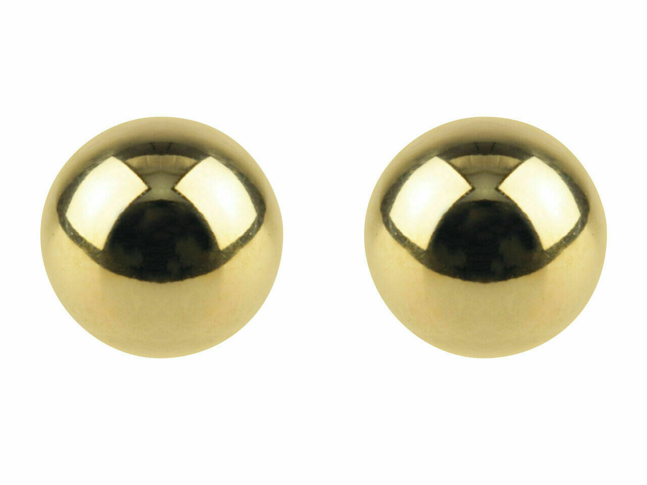 14K orders Solid Gold Ball Stud Earrings