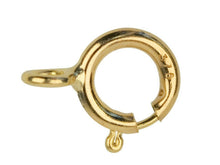 Load image into Gallery viewer, 18ct Yellow Gold 6mm Bolt Ring Fastener Open Solid 18ct Jewellery clasp 750
