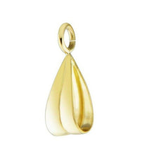 Load image into Gallery viewer, 9ct Gold Pendant Bale Grooved Yellow Gold Easy Use Groove Pendant Bail Open Loop

