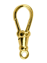 Load image into Gallery viewer, 9ct Gold Albert Swivel 21mm Fixed Top Closed Eyelet Yellow Gold Albert Fastener
