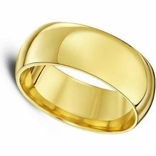 Load image into Gallery viewer, Gold Wedding Ring Solid 9ct Yellow Gold BIG Size EXTRA LARGE 8mm Wide ALL SIZES
