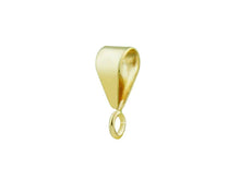 Load image into Gallery viewer, 9ct Gold Pendant Bale Yellow Gold Easy Use Pendant Bail Open Loop
