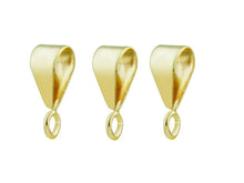 Load image into Gallery viewer, 9ct Gold Pendant Bale Yellow Gold Easy Use Pendant Bail Open Loop
