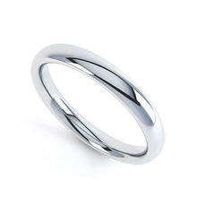 Load image into Gallery viewer, Platinum 950 Court shaped Comfort fit Wedding Ring Band 2mm, 3mm, 4mm, 5mm
