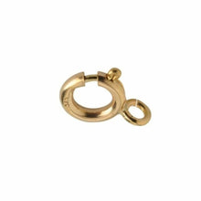 Load image into Gallery viewer, 9ct Gold 4mm Open Bolt Ring Fastener - Clasps Gold Jewellery Making Fastener x 1
