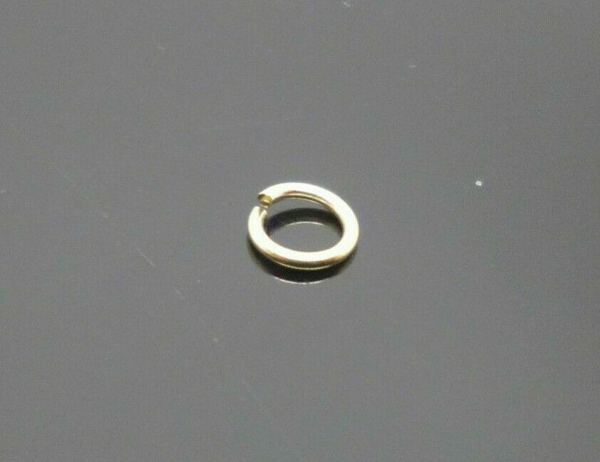 9ct yellow gold open jump rings 5mm, o ring jewellery making ring repair x 1