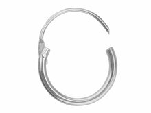 Load image into Gallery viewer, Sleeper Creole Earring SINGLE 925 Sterling Silver 11mm  Silver Huggie 11mm Hoop
