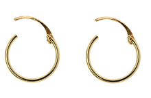 Load image into Gallery viewer, 9ct Gold Creole Hoop Earrings 13mm - Yellow Gold
